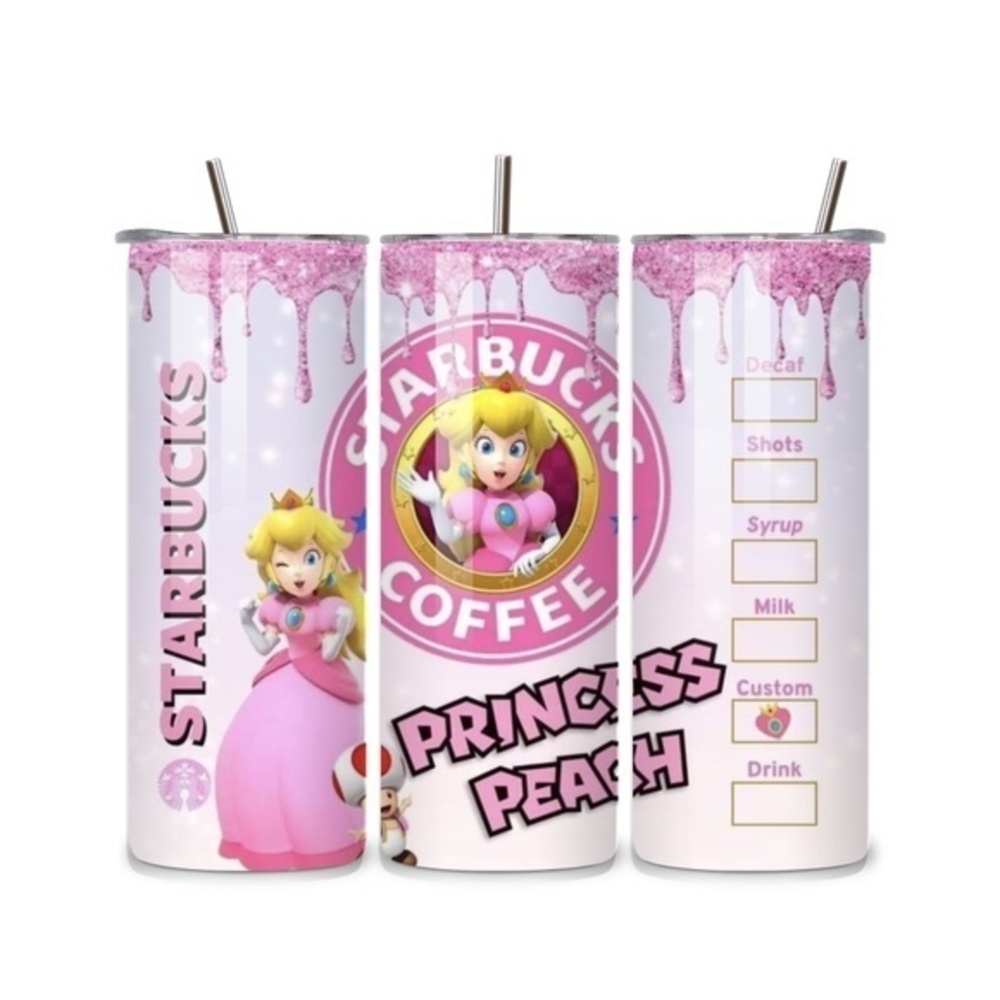 Princess Peach 20oz Stainless Steel Tumbler